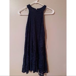 Navy blue lace dress
